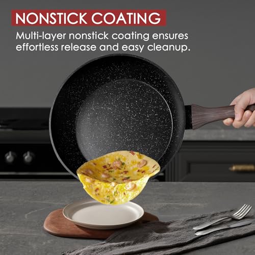 Kikcoin 31 Piece Pots and Pans Set Non Stick Kitchen Cookware Sets