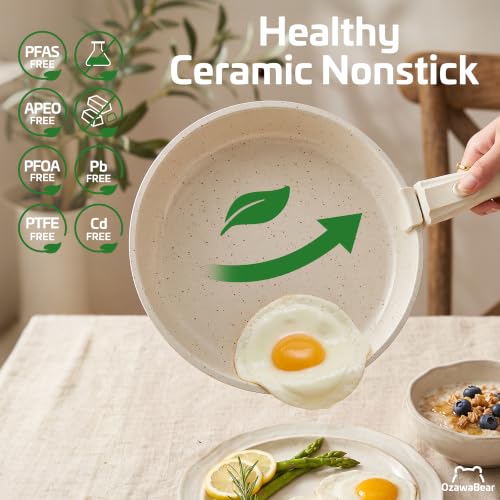 12 Pcs Pots and Pans Set Non Stick, Detachable Handle Cookware