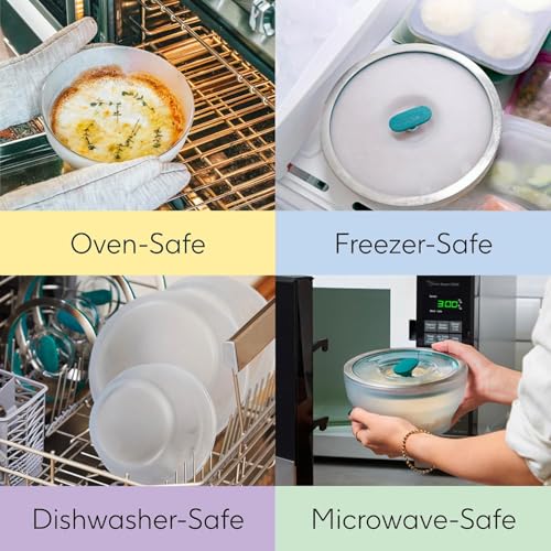 Anyday 4-Pc Microwave Cookware Set (Clear Black Sesame)