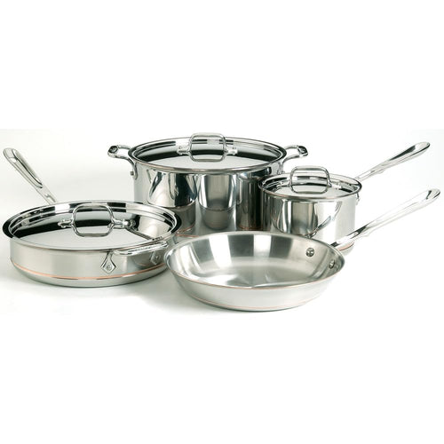 All-Clad Copper Core Steel Cookware Set, 7-Piece, Made in the USA