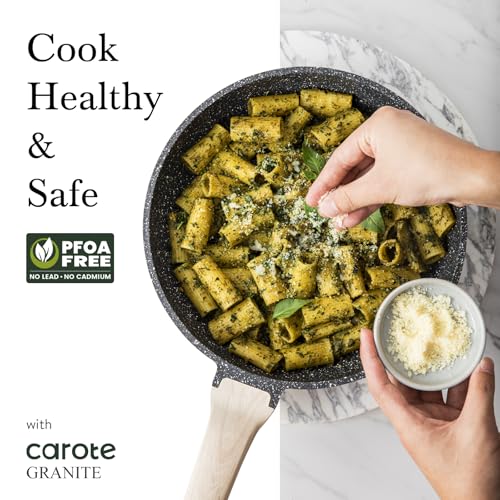 CAROTE Nonstick Cookware Sets, Pots and Pans Set, 20pcs
