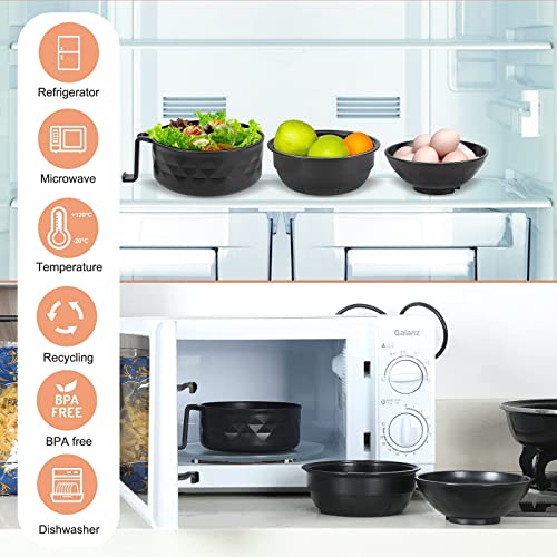 RORBAM Microwave Ramen Cooker,Ramen Bowl Set,Microwave Noodle Bowl With Chopsticks and Spoon, College Dorm Room Essentials for Girls for Boys, Apartment Essentials, BPA-Free. (black) …