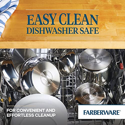 Farberware Classic Series Stainless Steel Pots and Pans Set, 15-Piece