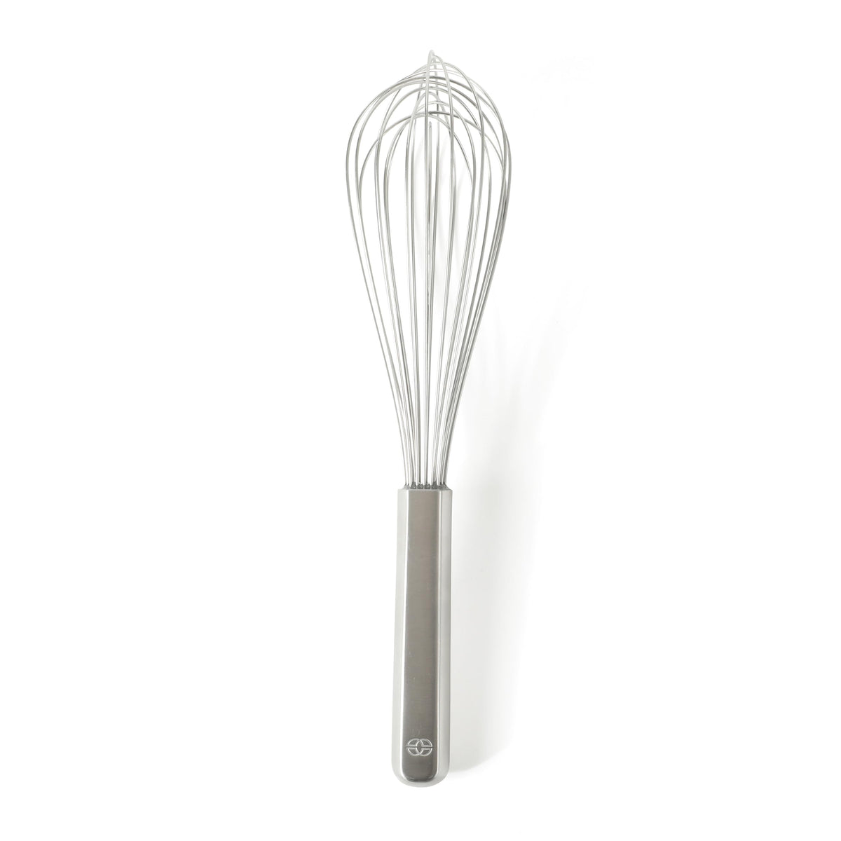 Calphalon Prime 8-Inch Balloon Whisk, Stainless Steel Kitchen Whisk for Eggs, Batter & Small Batch Mixing, Heavy-Gauge Wire Whip with Weighted Handle for Control