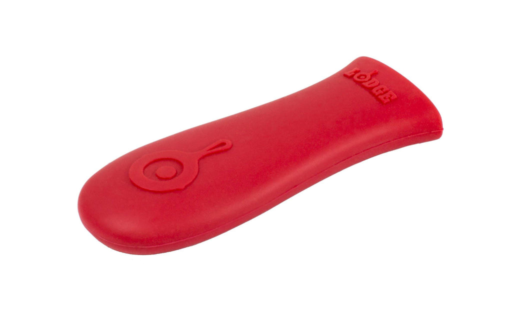 Lodge Silicone Hot Handle Holder for 9 Inch and Larger Skillets, Red | Heat-Resistant Cast Iron Skillet Handle Cover, Dishwasher-Friendly Silicone Grip Sleeve, Reusable Accessory