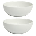 Gibson Home Extra Large Serving Bowls Set of 2-100 oz 10-Inch White Porcelain Salad Bowl Set, Stackable Ceramic Kitchen Bowls, Dishwasher & Microwave Safe