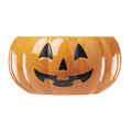 Lenox Vintage Figural Pumpkin Halloween Candy Bowl | porcelain, dishwasher and microwave safe | 9.25 inch diameter | jack o'lantern trick-or-treat candy dish