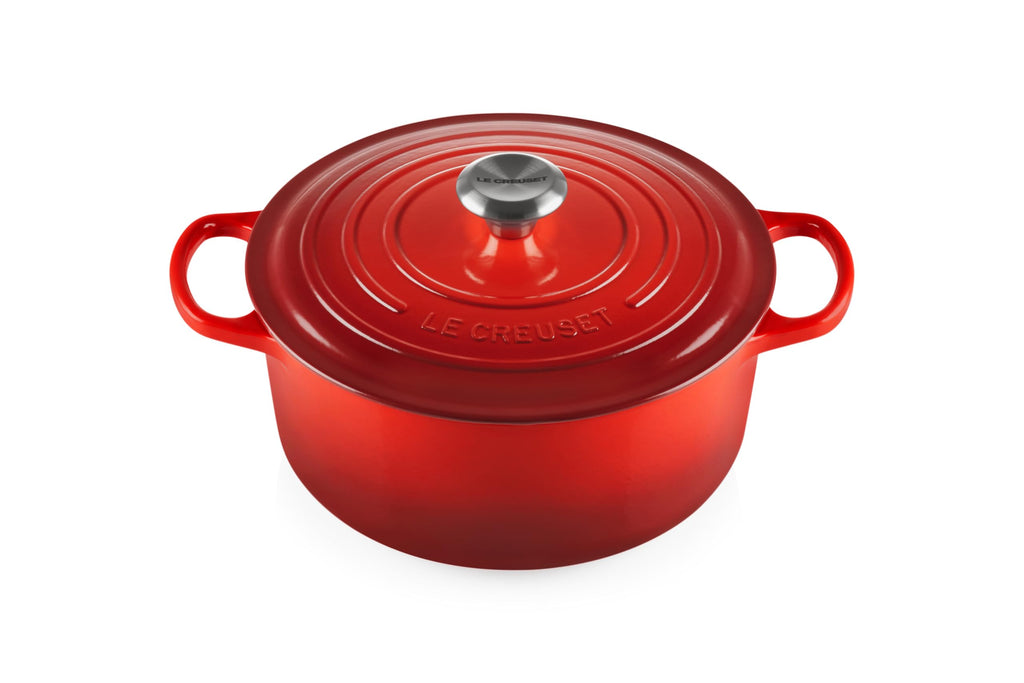 Le Creuset Enameled Cast Iron Round Dutch Oven, 5.5 qt., Cerise