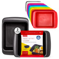 Rapid Ramen Cooker - Microwave Ramen in 3 Minutes - BPA Free and Dishwasher Safe | Perfect for Dorm, Small Kitchen, or Office (2-Pack,Black)