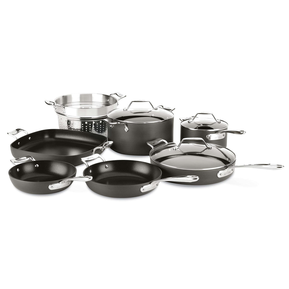 All-Clad Essentials Nonstick, 10-Piece Pots & Pans Set