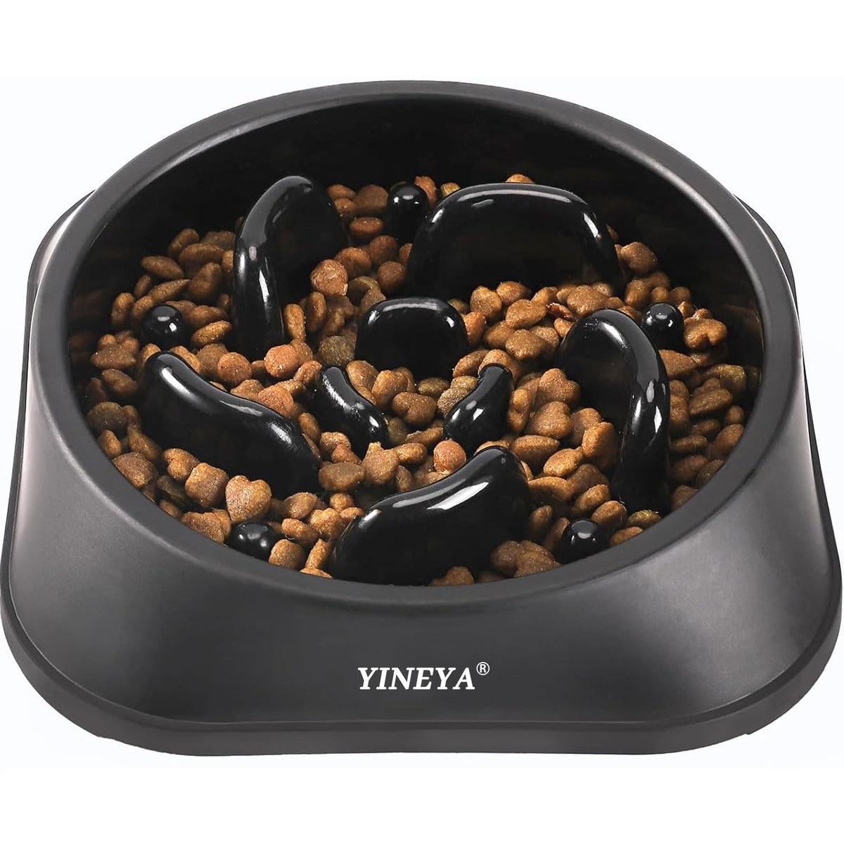 YINEYA Slow Feeder Dog Bowl for Medium Dogs, 2-Cup Puzzle Feeder Bowl | Maze Puzzle Design for Fast Eaters, Non-Slip Base, Food-Contact Safe & Dishwasher Safe, for Dogs & Cats, Slows Down Eating