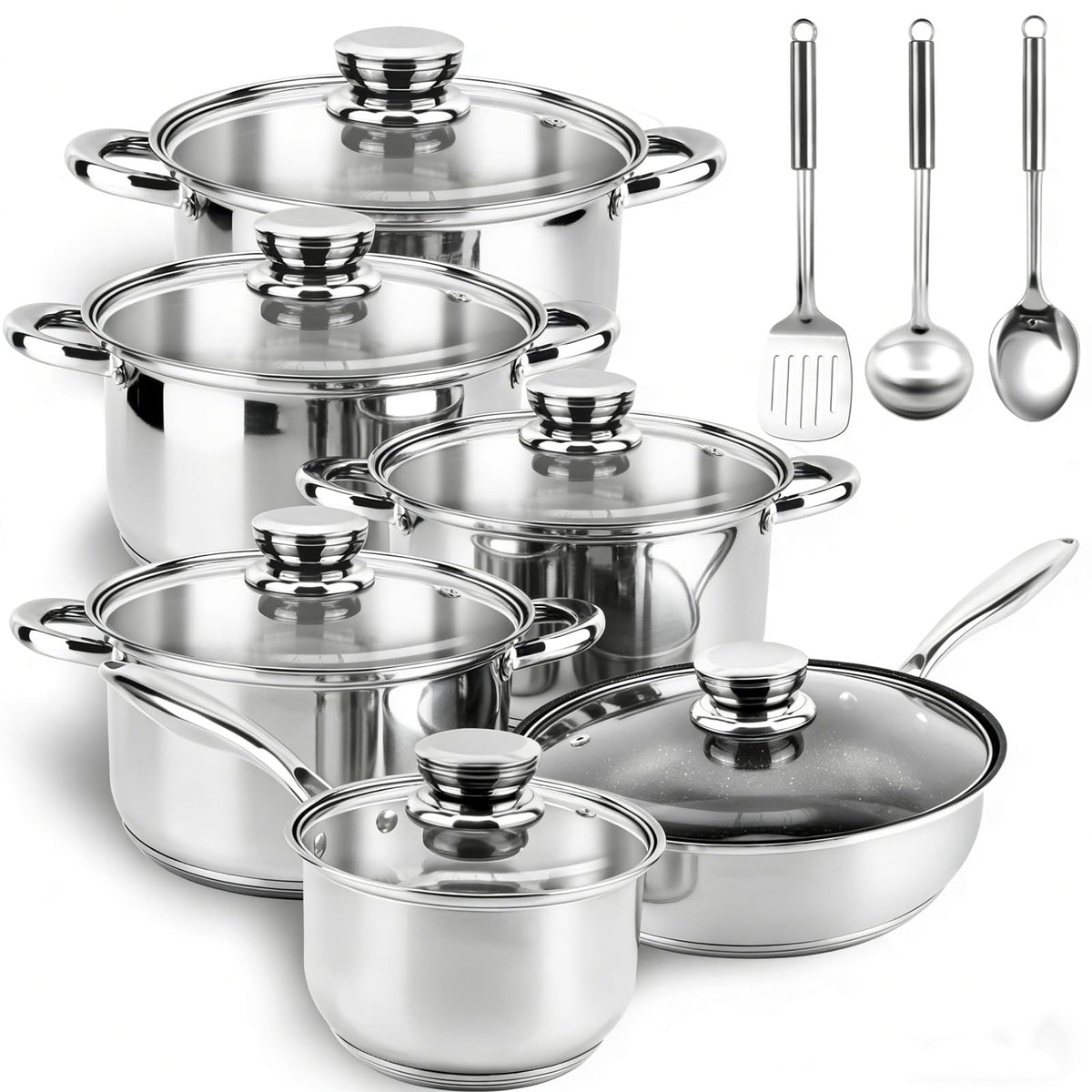 Stainless Steel Cookware Set Pots and Pans