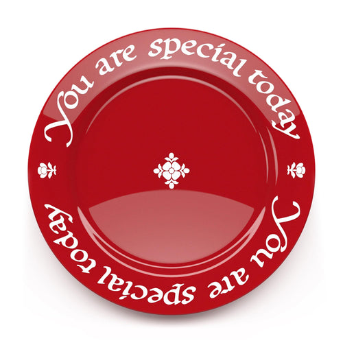 "You Are Special Today" Red Plate – Original Waechtersbach – Celebration Dish – Iconic Gift for Birthdays, Mother's Day & Milestones – German Ceramic Tradition – Dishwasher Safe, Incl. Gift Box