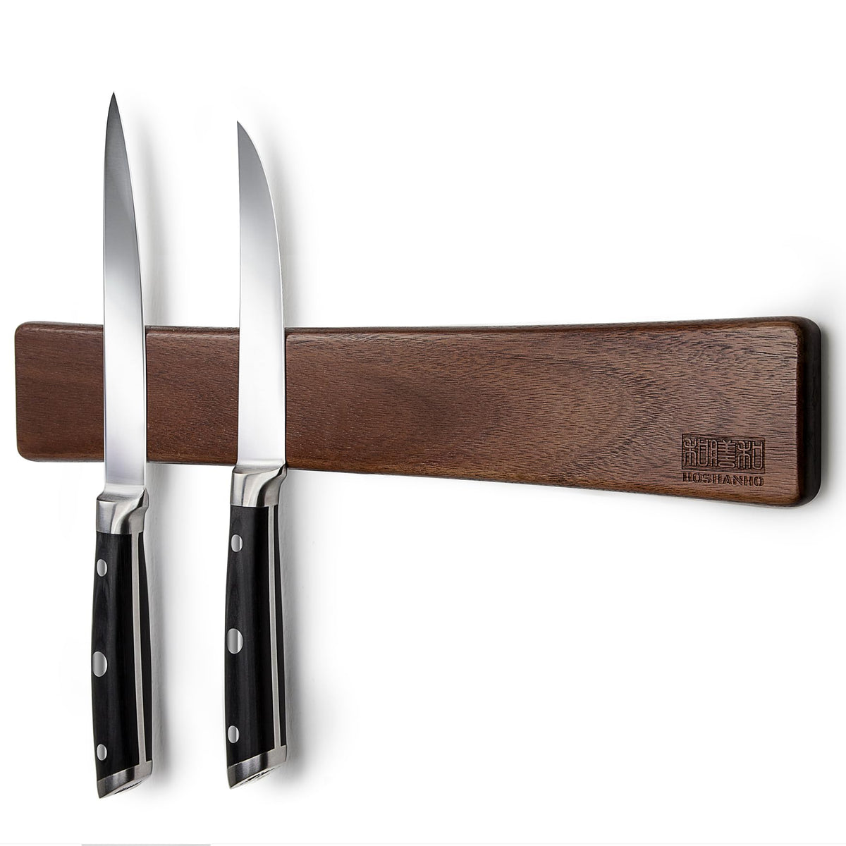 HOSHANHO Magnetic Knife Strips, Magnetic Knife Holder for Wall 16 Inch | Acacia Wood Knife Magnetic Strip Use as Knife Bar, Knife Holder for Kitchen Utensil Organizer, Ideal Cooking Gift for Chef