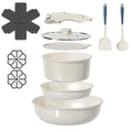 12 Pcs Pots and Pans Set Non Stick, Detachable Handle Cookware