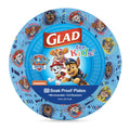 Glad for Kids Paw Patrol Paper Plates, Core Pups Blue, 8.5 Inch, 20 Count | Heavy-duty, soak-proof, cut-resistant plates for birthdays, parties, and everyday meals
