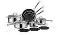 SNOWCLAD Pots and Pans Set Non Stick | Stainless Steel Kitchen Cookware