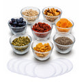 Libbey 8-piece Small Glass Bowl Set with Lids | 6.25 oz Capacity for Leftovers, Snacks, Sauces, Herbs & Toppings with Secure Lids and Dishwasher-Safe Easy Cleanup